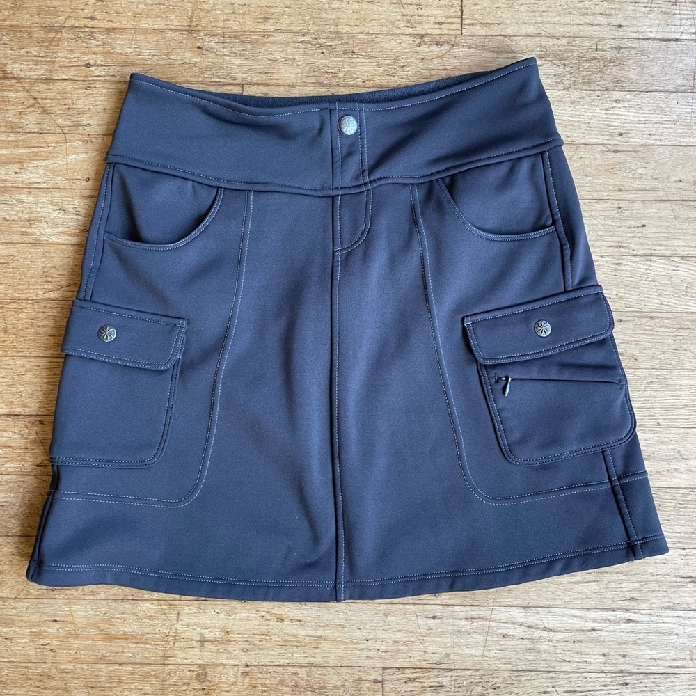Athleta black Fleece lined skirt
